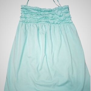 A) Xhilaration Girls Teal Smocked Sundress | Size S (6/6X)